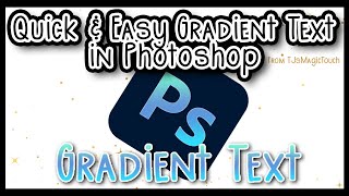 How to Create Gradient Text | Photoshop | Beginner Friendly