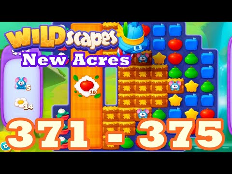Wildscapes: New Acres Level 371 - 375 HD Gameplay | 3 match puzzle | android | 372 | 373 | 374 | IOS