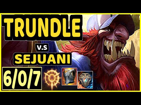 ERASUS (TRUNDLE) vs SEJUANI - 6/0/7 KDA JUNGLE CHALLENGER GAMEPLAY - BR