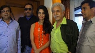 Mallika Sherawat, Naseeruddin Shah & Jackie Shroff At Press Meet Of Dirty Politics