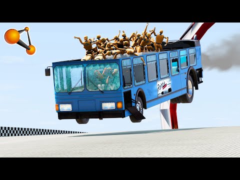 Beamng.Drive - High speed freaky jumps #92