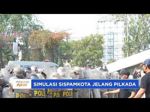 POLRES KARAWANG APEL GELAR PASUKAN SISPAMKOTA JELANG PILKADA