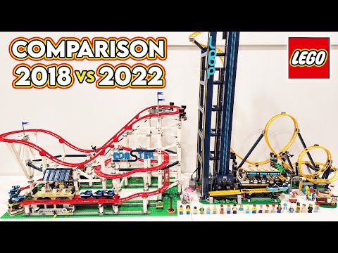 LEGO Roller Coaster Comparison! (10261 | 2018 vs 10303 | 2022)