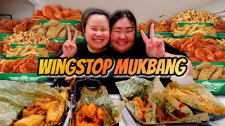 WINGSTOP BUFFALO WINGS MUKBANG 먹방 LEMON PEPPER + GARLIC PARMESAN + MANGO HABANERO EATING SHOW! *OMG*