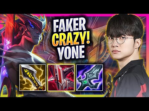 FAKER CRAZY GAME WITH YONE! - T1 Faker Plays Yone MID vs Azir! | Season 2025
