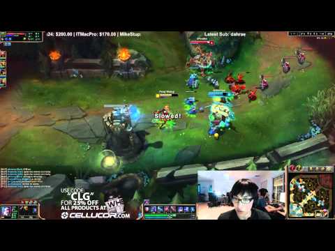 Doublelift duo Aphromoo vs xPecake - Jinx vs Urgot ADC - League of Legends Gameplay