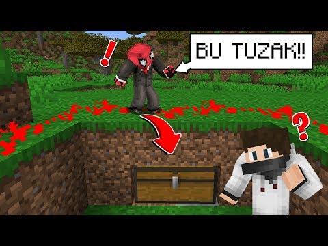 MİNECRAFT ama GİZLİ SANDIK TUZAK'I YAPTIM ( çok gizli )