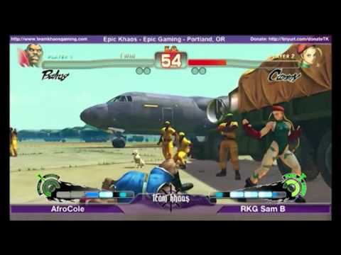 EPIC KHAOS SSF4 TOP 8  - AfroCole (BOX) vs RKG SamB (CAM) Winners SF
