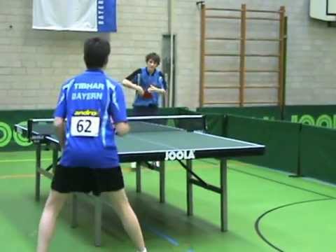 TT Deutsche Schuelermeisterschaften Einsp. TOBIAS EHRET  Schiri Helmut Höhlriegel