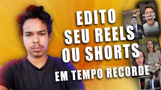 Eu vou editar seu reels/shorts de até 1min por só 20,00