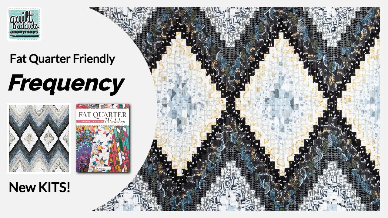 Bargello quilt perfect for NEUTRALS! Frequency from Fat Quarter Workshop