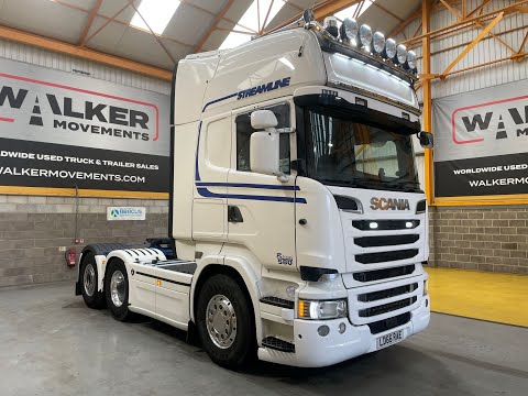 SOLD: SCANIA R580 V8 TOPLINE *EURO 6* 6X2 TAG AXLE TRACTOR UNIT - 2016 - LD66 RAE