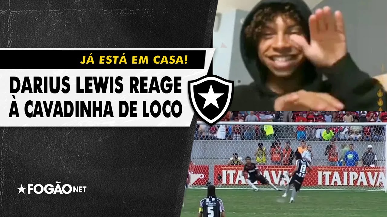 Atacante do Botafogo B, Darius Lewis faz live na madrugada e vibra com cavadinha de Loco Abreu no Flamengo e canções da torcida: ‘É o Glorioso!’