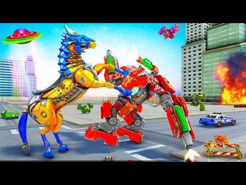 Horse Robot Car Game – Space Robot Transform Wars video | Robot 2021 gameplay | 3D robot gameplay