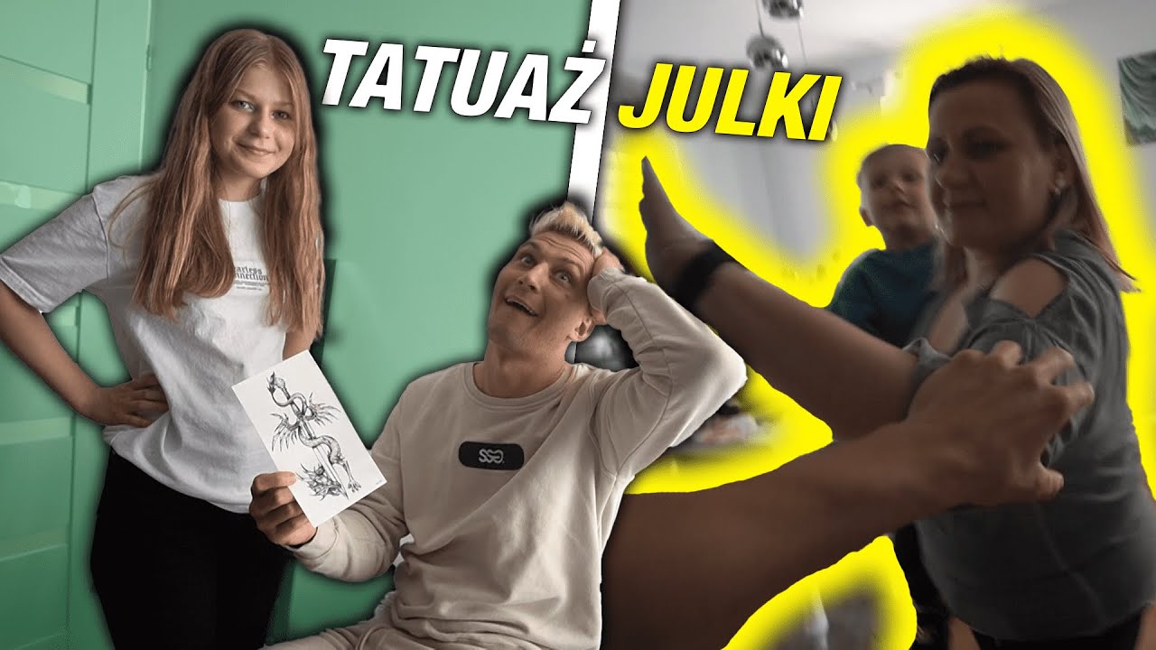 ZROBIŁEM JULCE TATUAŻ PRANK NA MAMIE