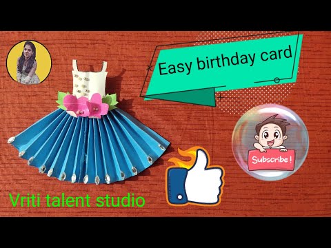 DIY how to make birthday card for Mom by shreya