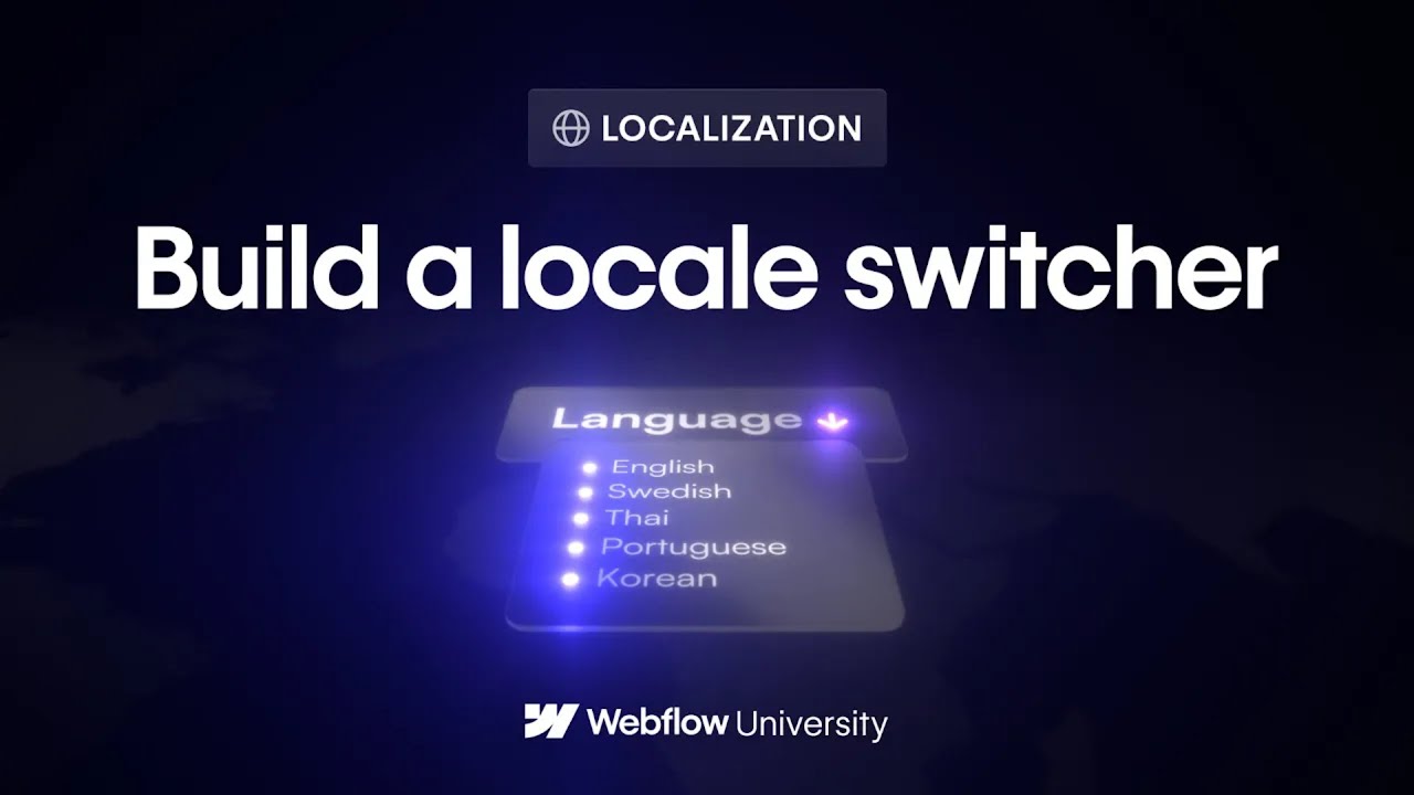 Build a locale switcher for a localized site in Webflow – Webflow tutorial
