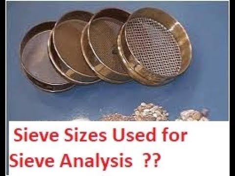 Sieve used QA/QC lab?