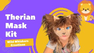Beginner Therian Mask DIY | My First Ever Felt & Fur Mask Kit!