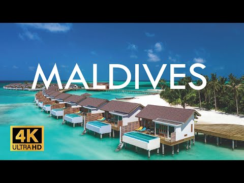 Fly Away to MALDIVES - Best Tropical Island - Exciting World 4K - Meditation Relaxing Music