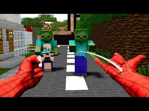 REALISTIC MINECRAFT ~ STEVE BECOMES SPIDERMAN Video