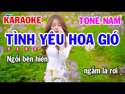 Karaoke Tình Yêu Hoa Gió Tone Nam Nhạc Trẻ