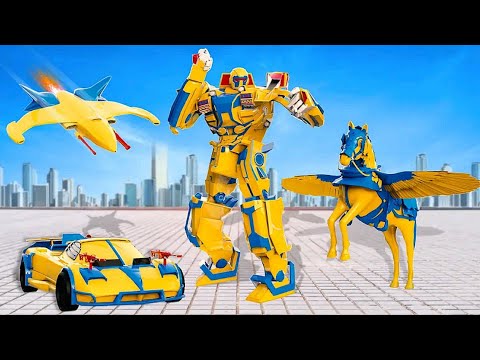 Grand Robot Car Horse Transform Ultimate Robot Car Transform - Android Gameplay