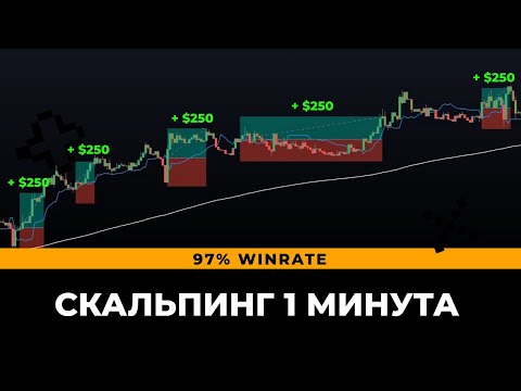 БЕЗУМНАЯ 1-минутная торговая стратегия скальпинга (97% WINRATE) 🤑🤑🤑