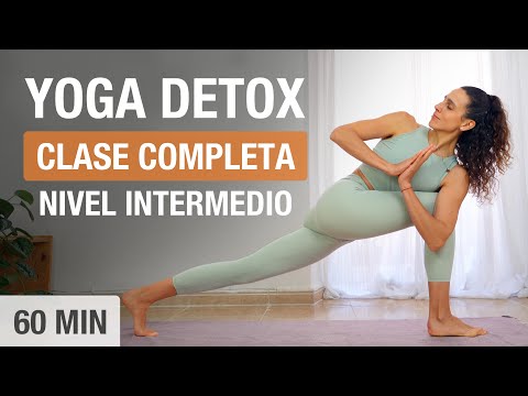 Clase Completa de Hatha Yoga DETOX (60 min) Nivel Intermedio con Torsiones e Inversiones