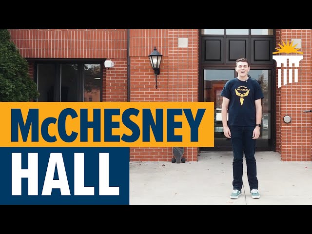 Thumbnail for video titled: Welcome to McChesney Hall! | Dorm Tour