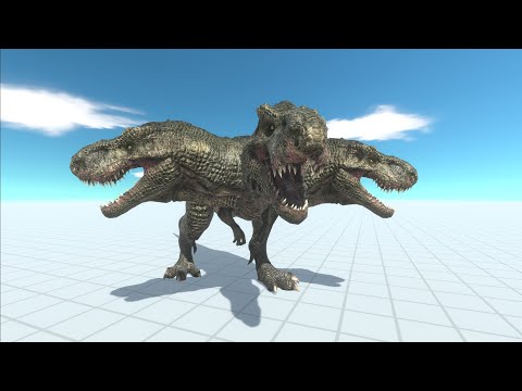 Three-headed T-rex VS Every Strong Units - Animal Revolt Battle Simulator