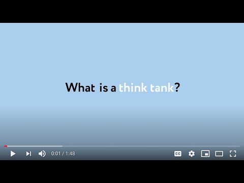 What is a think tank?