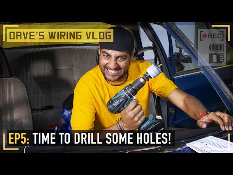 🎥 Ep5: Will it fit? Drilling through the firewall and a test fit | DAVE'S WIRING VLOG