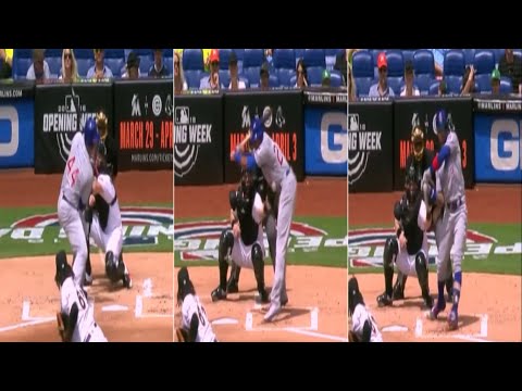 Jose Urena hits 3 batters in a rough 1st inning