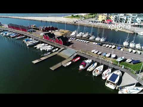 Lomma hamn, Western Sweden 2018.07 aerial video