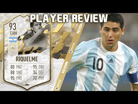 EL ULTIMO DIEZ! 🇦🇷 93 ICON MOMENTS RIQUELME PLAYER REVIEW! FIFA 22 ULTIMATE TEAM