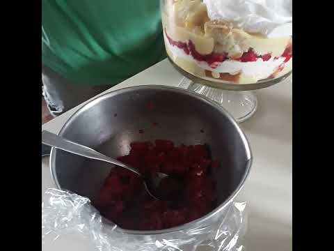 Arms Cooking   French Vanilla Trifle with Raspberries from Claire's Garden!