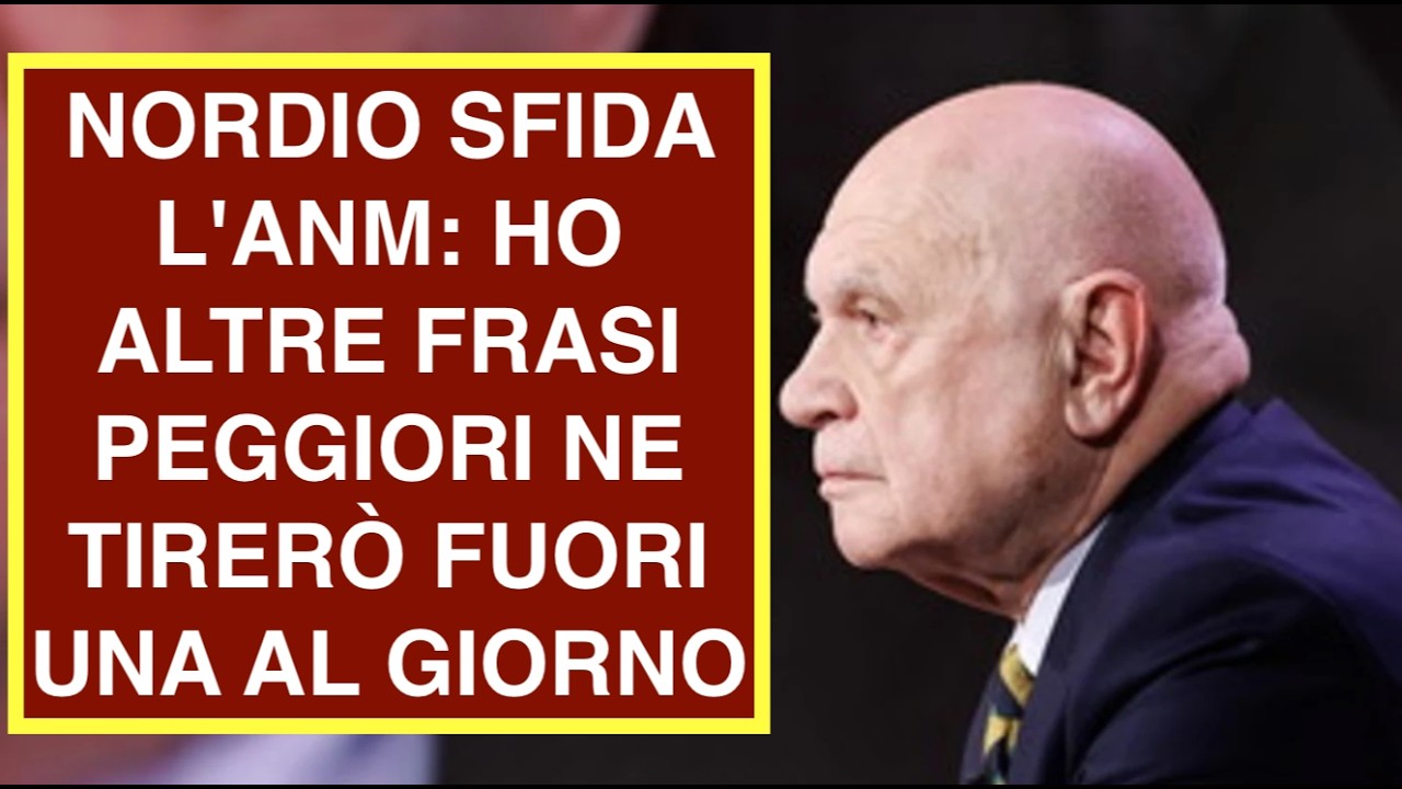 NORDIO SFIDA L'ANM: HO ALTRE FRASI PEGGIORI NE TIRERÒ FUORI UNA AL GIORNO