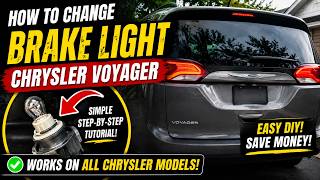 How to Change a Brake Light on a Chrysler Voyager (2020-2024)