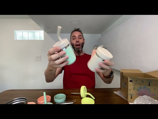 Best Eco-Friendly Kids Tumblers with Metal Straws - alternate angle