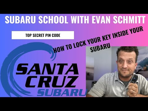 Pin Code Access-How to lock your key inside your Subaru and use Pin-Code Access