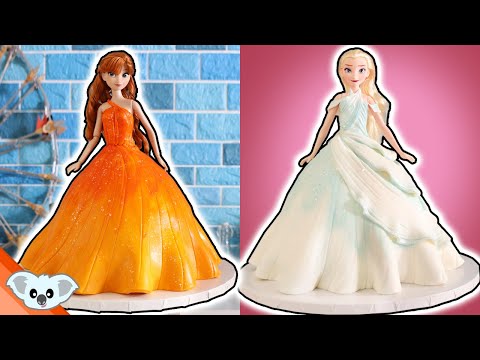 FROZEN 2 Princess Doll Cake - Amazing Elsa and Anna Disney Princess Ideas | How To | Koalipops