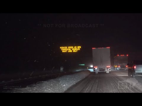 12-25-2020 Erie, PA - Lake Effect Snow Begins to Intensify - Plows, Traffic, I-90