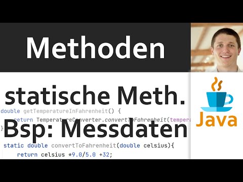 💻 JAVA | Methoden 09 - statische Methoden: Beispiel Messdatensatz (Übung mit Lösung als Demo)