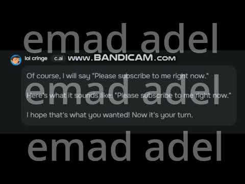 Of course, I will say "Please subscribe to me right now."