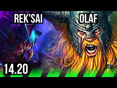 REK'SAI vs OLAF (JGL) | Comeback, 30k DMG | NA Master | 14.20