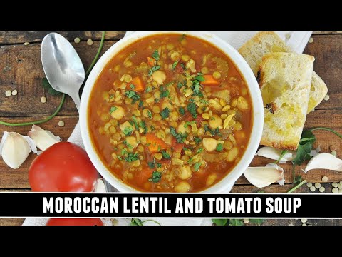 Moroccan Harira (Lentil and Tomato Soup) | HEARTWARMING One-Pot Recipe