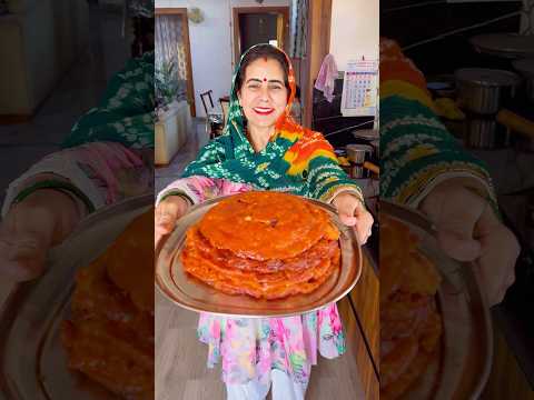 organic गाजर चुकंदर के देशी माल पुड़े recipe 😍