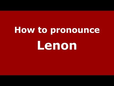 How to pronounce Lenon (Brazilian Portuguese/Brazil)  - PronounceNames.com