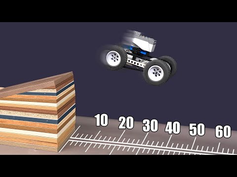 LEGO Cars Jump Distance Test - Who is better?